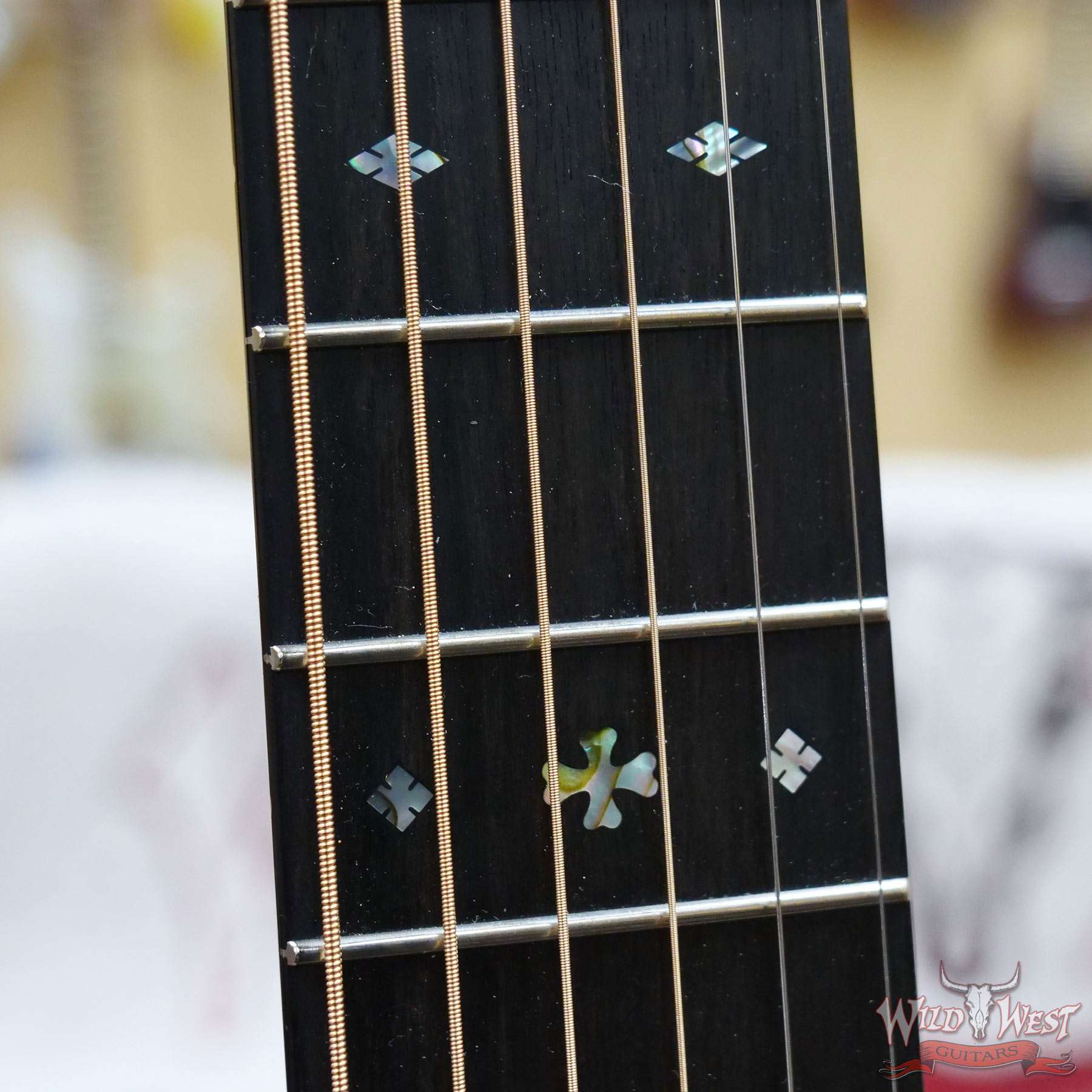 collings-33203-d3__wwg.jpg Collings OM Series OM1 Sitka Spruce Top Honduran Mahogany Back & Sides 45 Style Snowflake Inlays Sunburst - Image 8