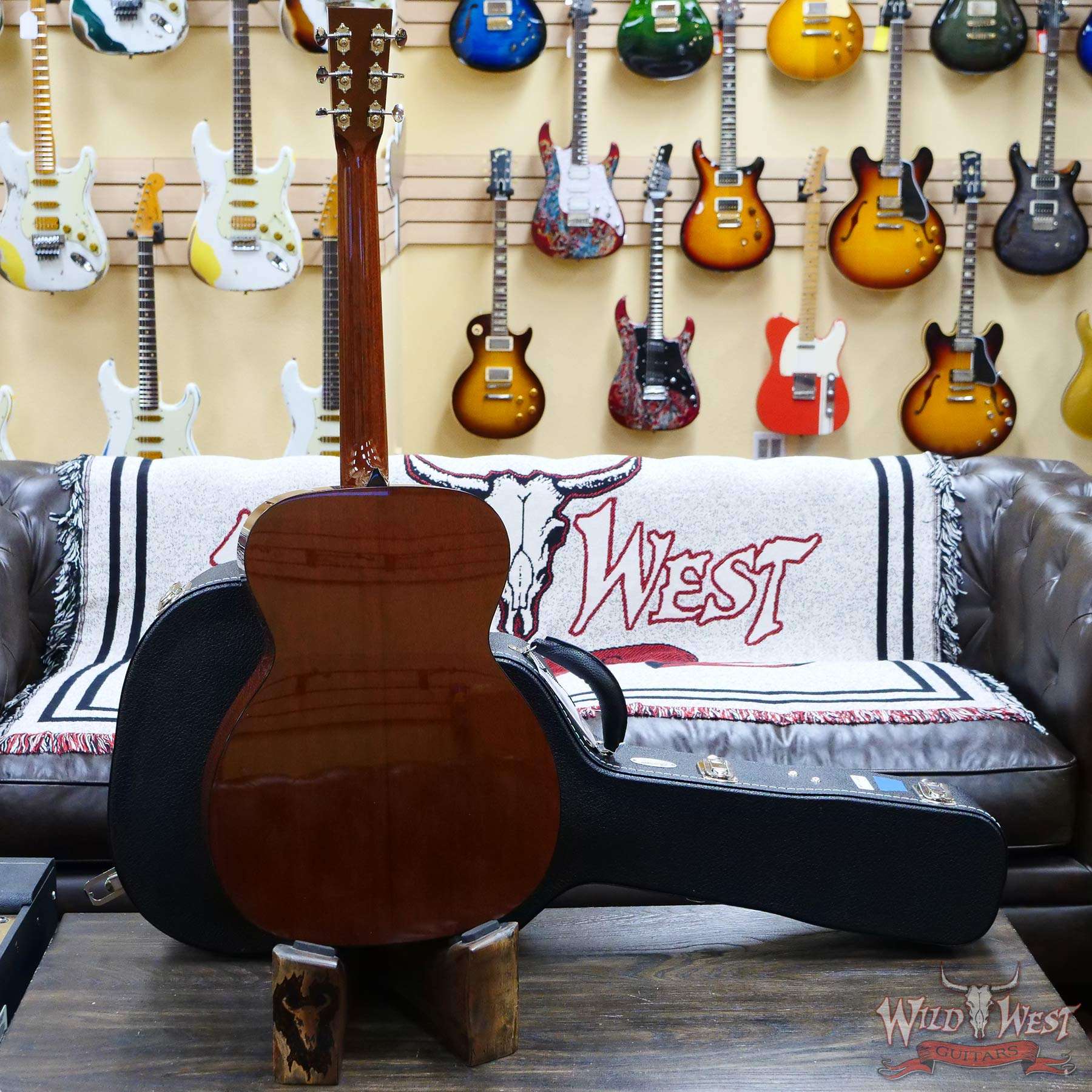 collings-33203-d5__wwg.jpg Collings OM Series OM1 Sitka Spruce Top Honduran Mahogany Back & Sides 45 Style Snowflake Inlays Sunburst - Image 10