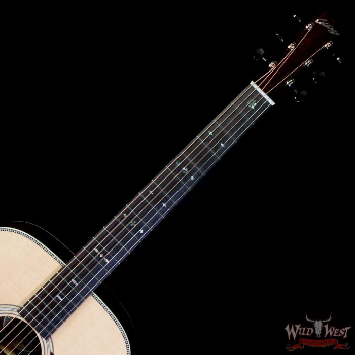 Collings D Serise Dreadnought D2H Sitka Spruce Top East Indian Rosewood Back & Sides 45 Style Snowflake Inlays Natural - Image 4