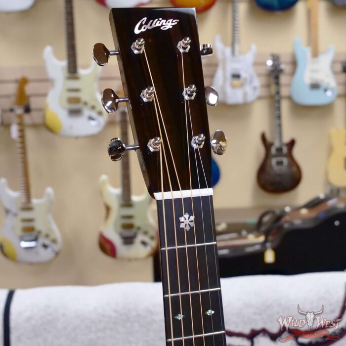 Collings OM Series OM2H Sitka Spruce Top East Indian Rosewood Back & Sides 45 Style Snowflake Inlays Natural 4.30 LBS - Image 7