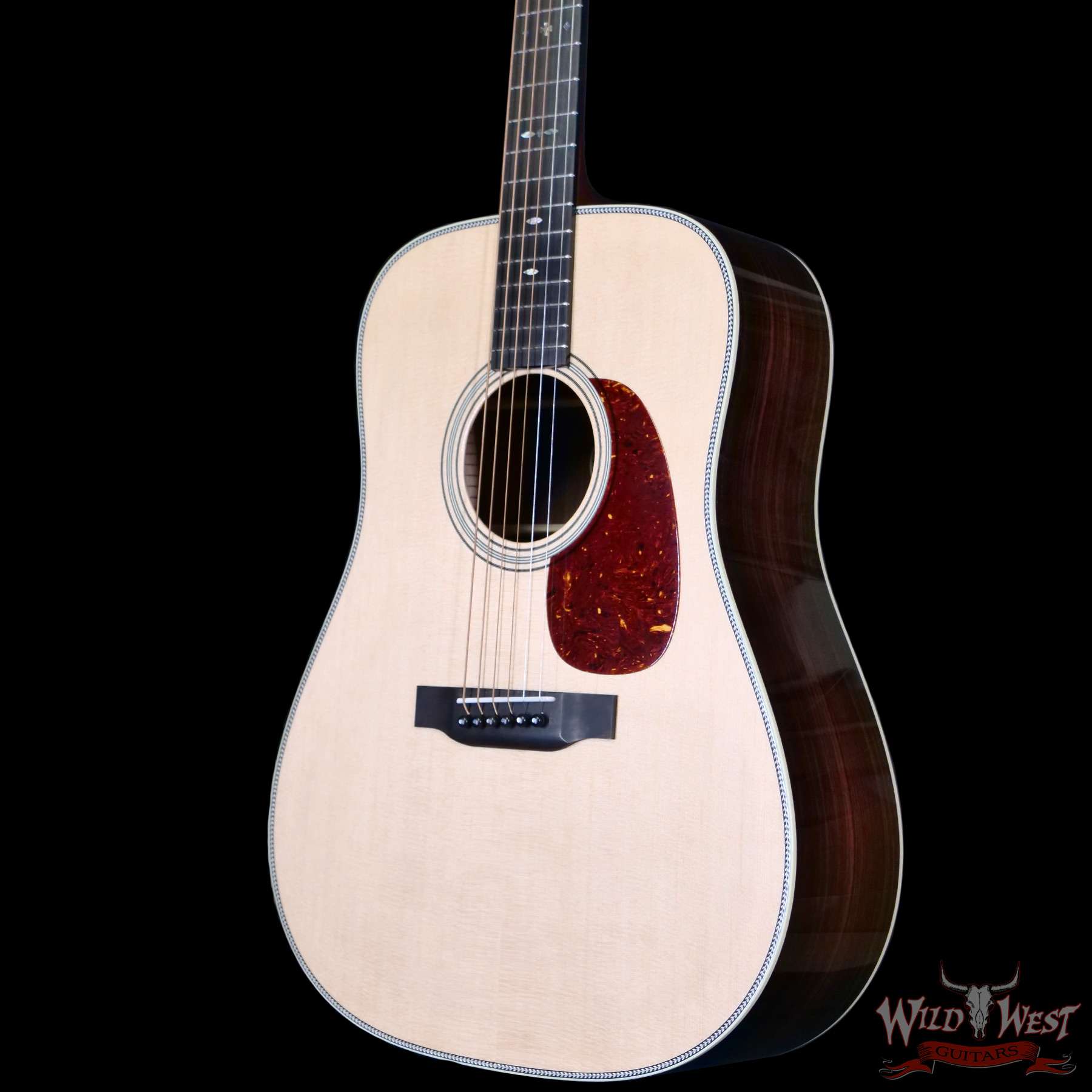 collings-33988-br__wwg.jpg Collings D Serise Dreadnought D2H Sitka Spruce Top East Indian Rosewood Back & Sides 42 Style Snowflake Inlays Natural 4.75 LBS - Image 2