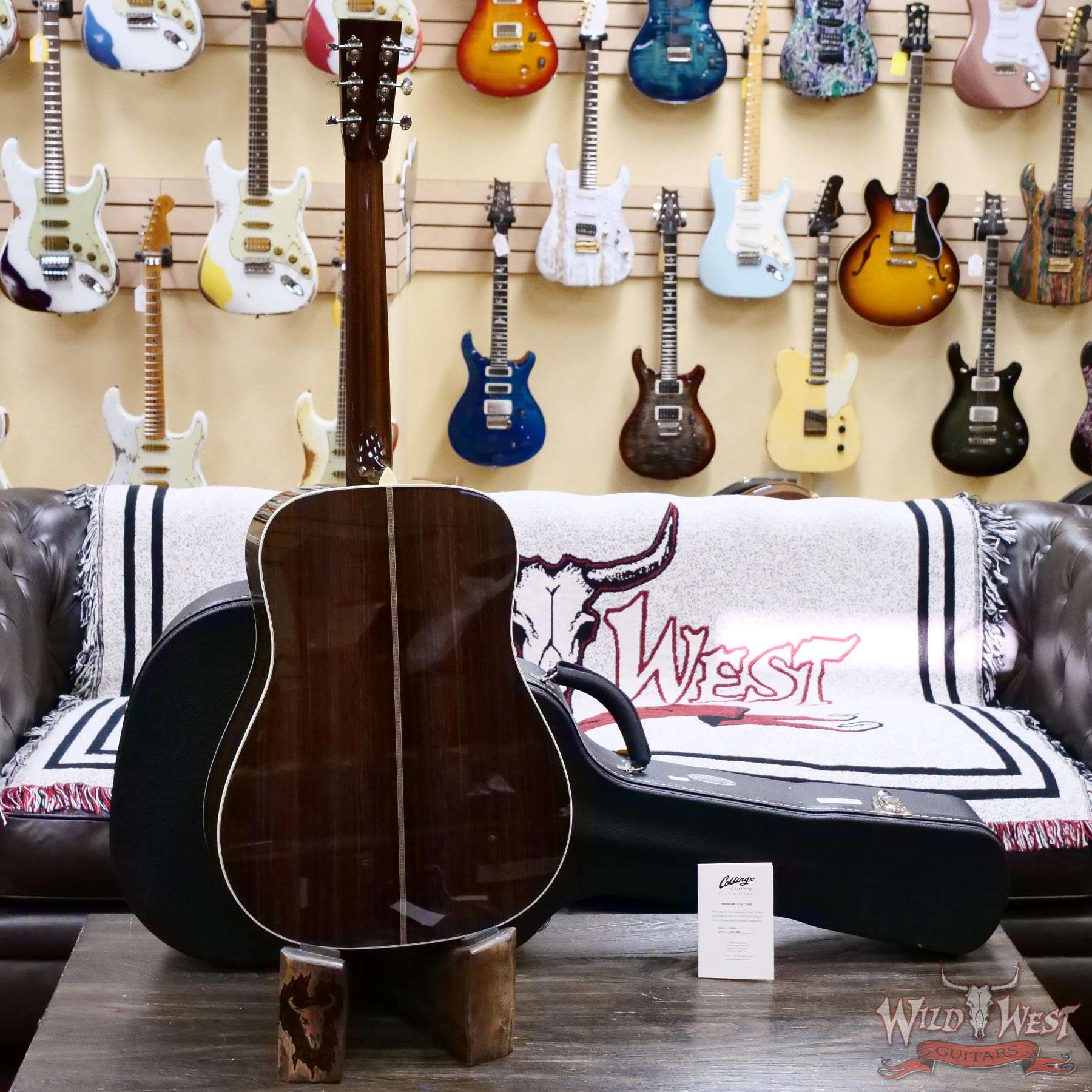collings-33988-d4__wwg.jpg Collings D Serise Dreadnought D2H Sitka Spruce Top East Indian Rosewood Back & Sides 42 Style Snowflake Inlays Natural 4.75 LBS - Image 9