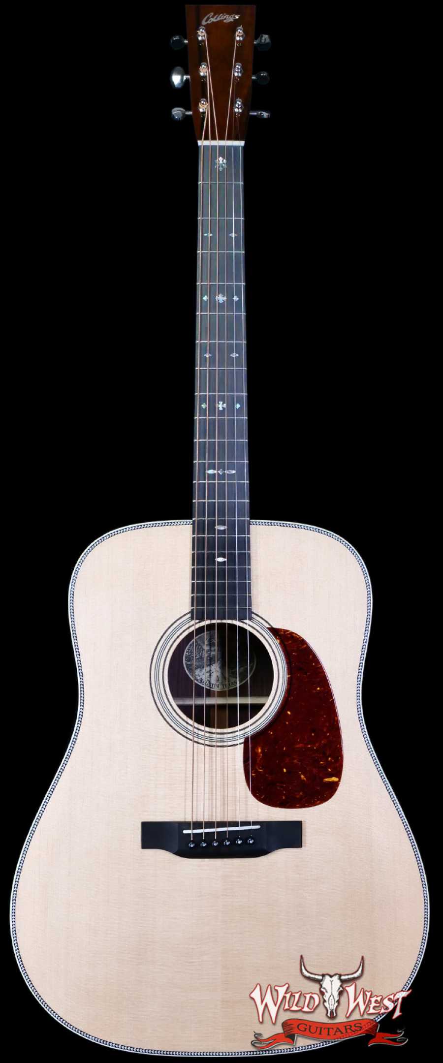 collings-33988-main__wwg_large.jpg Collings D Serise Dreadnought D2H Sitka Spruce Top East Indian Rosewood Back & Sides 42 Style Snowflake Inlays Natural 4.75 LBS - Image 1