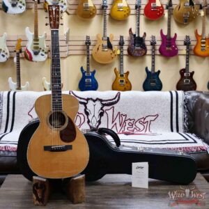 Collings Baby Series Baby-3-MR-A Baked Adirondack Spruce Top Madagascar Rosewood Back & Sides 45 Style Snowflake & Torch Peghead Inlays Natural 3.45 LBS - Image 6