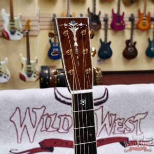Collings Baby Series Baby-3-MR-A Baked Adirondack Spruce Top Madagascar Rosewood Back & Sides 45 Style Snowflake & Torch Peghead Inlays Natural 3.45 LBS - Image 7