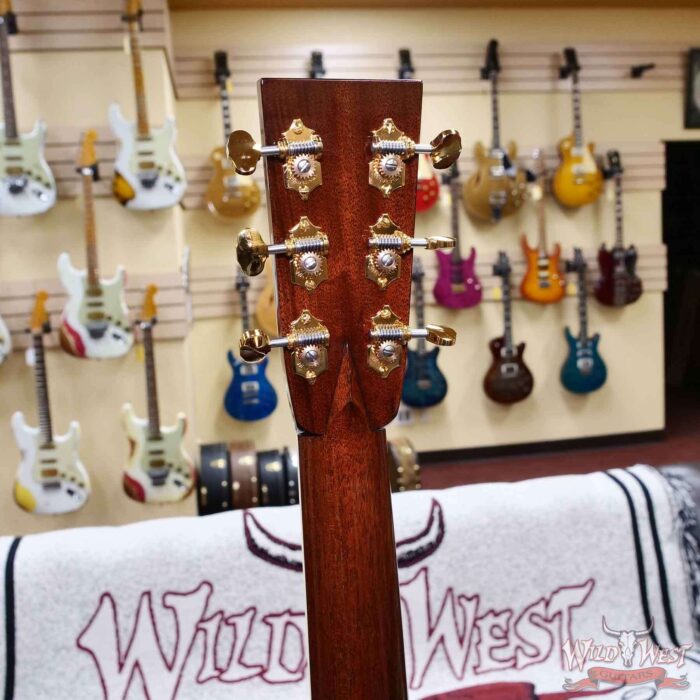 Collings Baby Series Baby-3-MR-A Baked Adirondack Spruce Top Madagascar Rosewood Back & Sides 45 Style Snowflake & Torch Peghead Inlays Natural 3.45 LBS - Image 11