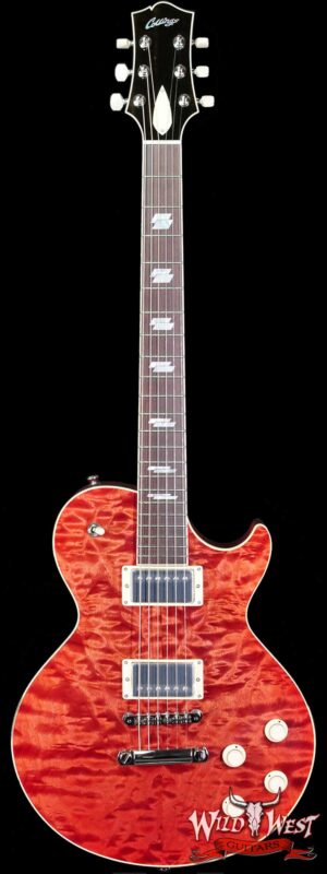 Collings CL Series City Limits Deluxe Premium Quilt Top Faded Cherry