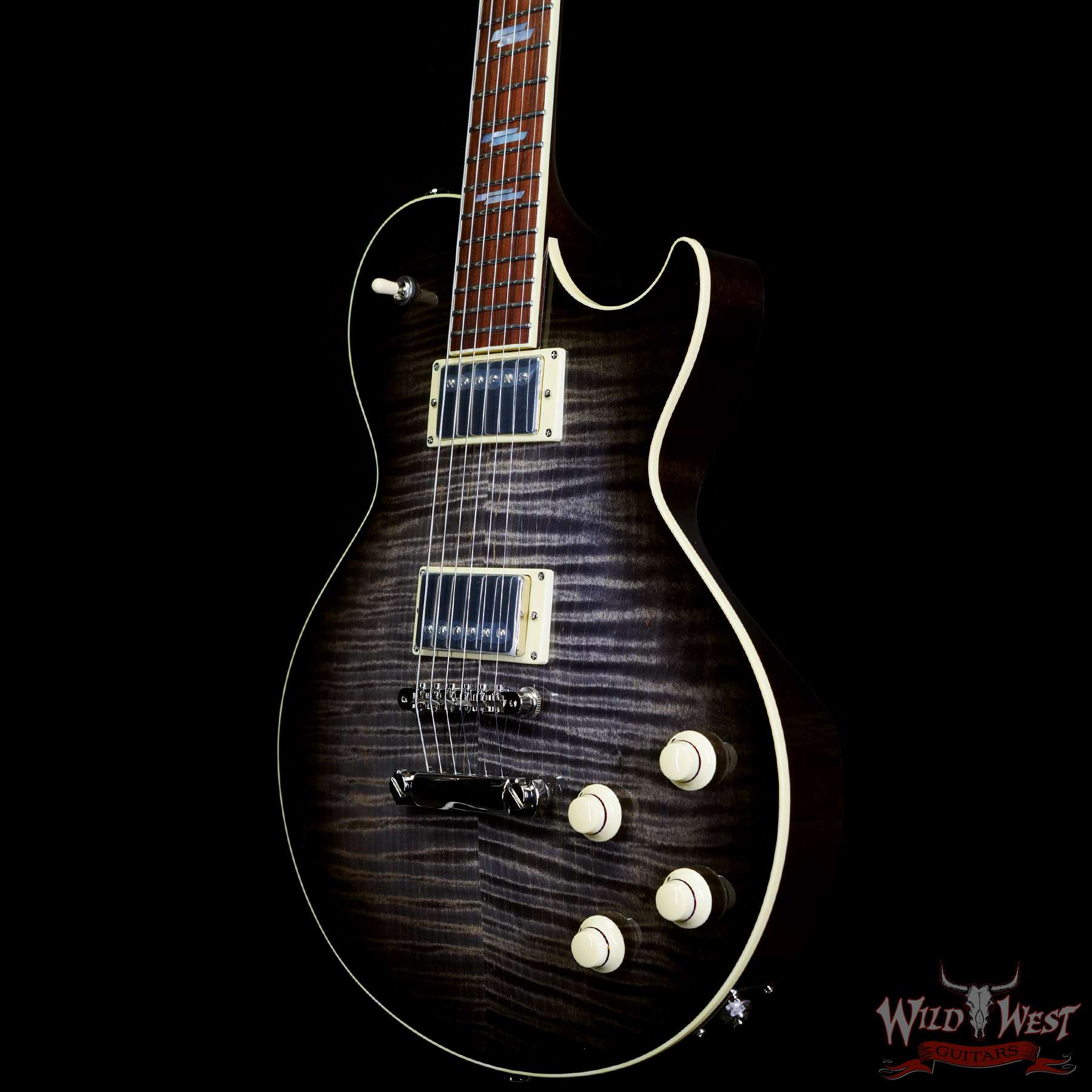 collings-cl211451-br__wwg.jpg Colling CL Serise City Limited Deluxe Flame Maple Top Charcoal Burst - Image 2