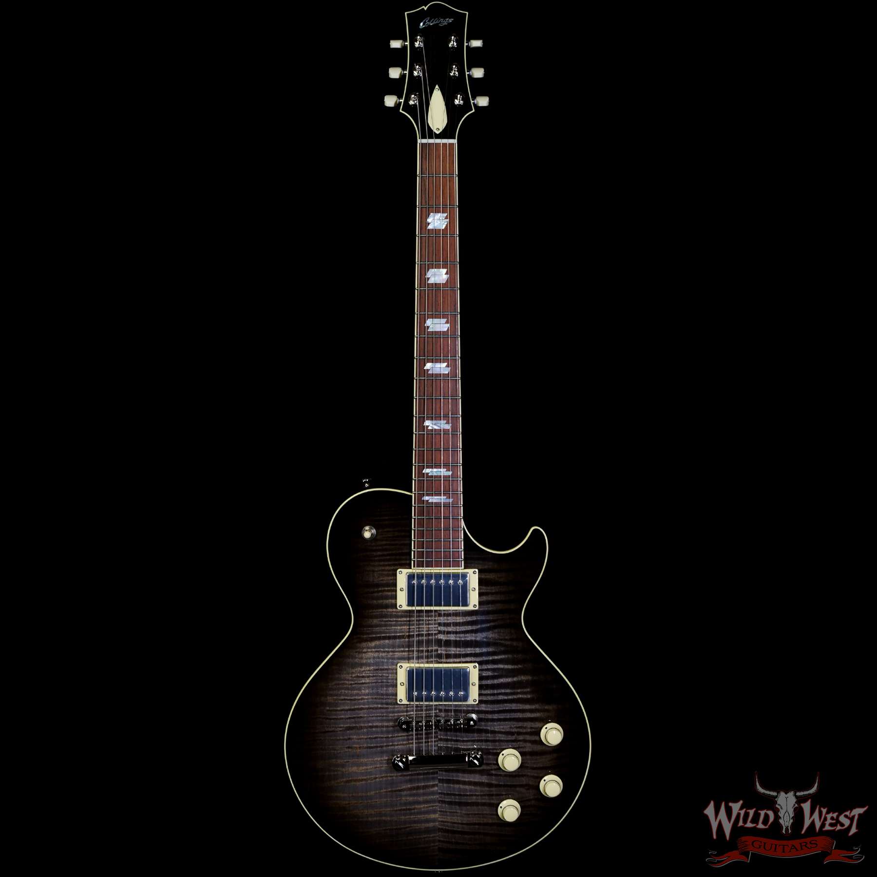 collings-cl211451-c1__wwg.jpg Colling CL Serise City Limited Deluxe Flame Maple Top Charcoal Burst - Image 3
