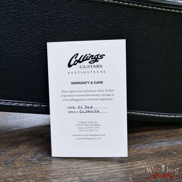 Collings CL Series City Limits Deluxe Premium Flame Top Acid Wash Charcoal Burst 8.10 LBS - Image 11