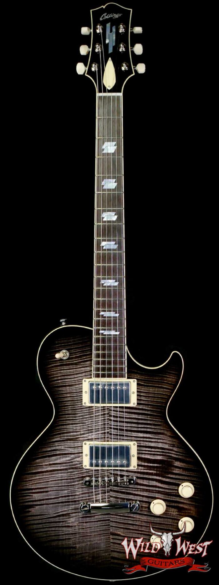 Collings CL Series City Limits Deluxe Premium Flame Top Acid Wash Charcoal Burst 8.10 LBS - Image 1