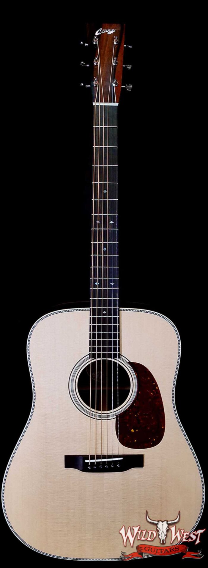 Collings D Serise Dreadnought D2H Sitka Spruce Top East Indian Rosewood Back & Sides Diamonds & Squares Inlays Natural - Image 1