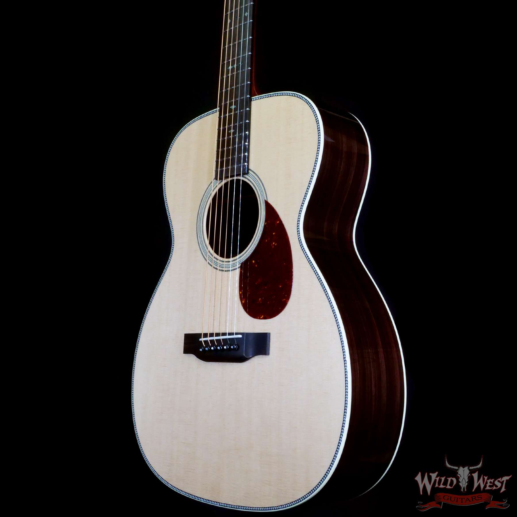collings-om2h-33428-br__wwg.jpg Collings OM Series OM2H Sitka Spruce Top East Indian Rosewood Back & Sides 45 Style Snowflake Inlays Natural - Image 2