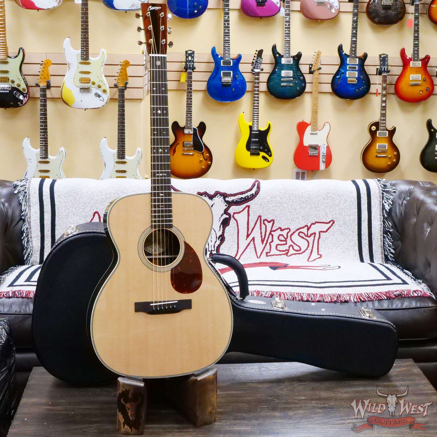 collings-om2h-33428-d1__wwg.jpg Collings OM Series OM2H Sitka Spruce Top East Indian Rosewood Back & Sides 45 Style Snowflake Inlays Natural - Image 6