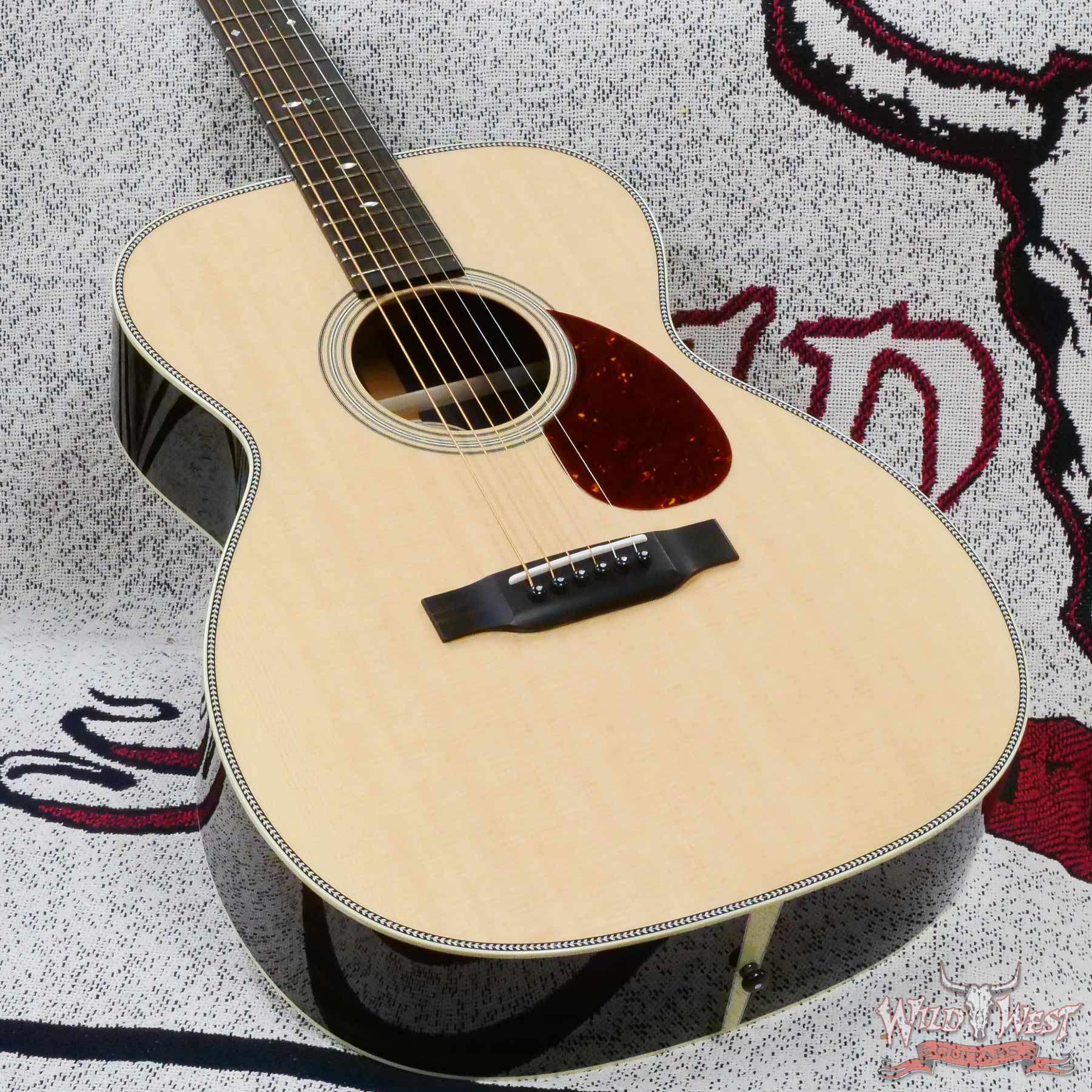 collings-om2h-33428-d4__wwg.jpg Collings OM Series OM2H Sitka Spruce Top East Indian Rosewood Back & Sides 45 Style Snowflake Inlays Natural - Image 9