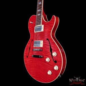 Collings SoCo Deluxe Premium Flame Maple Top Rosewood Fingerboard Lollar Low Wind Imperial Humbuckers Faded Cherry 7.15 LBS - Image 2