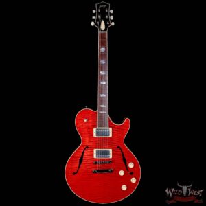 Collings SoCo Deluxe Premium Flame Maple Top Rosewood Fingerboard Lollar Low Wind Imperial Humbuckers Faded Cherry 7.15 LBS - Image 3