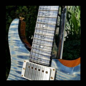 PRS Private Stock PS6151 Flame Custom 24 Stained Flame Maple Neck and Fretboard Triple Faded Indigo - Image 18