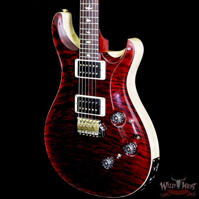 PRS Wood Library 10 Top Custom 24 Piezo Quilt Maple Top Flame Neck Brazilian Rosewood Fretboard Red Tiger - Image 2