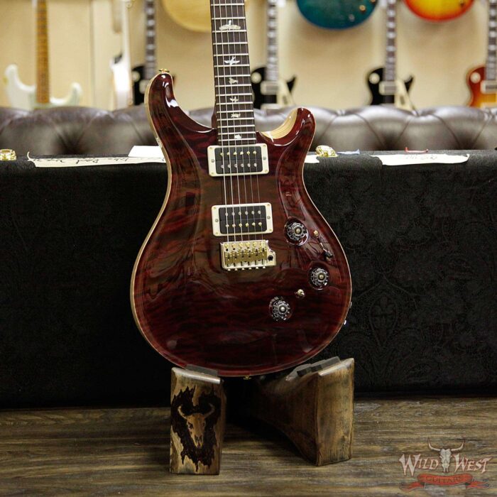 PRS Wood Library 10 Top Custom 24 Piezo Quilt Maple Top Flame Neck Brazilian Rosewood Fretboard Red Tiger - Image 10