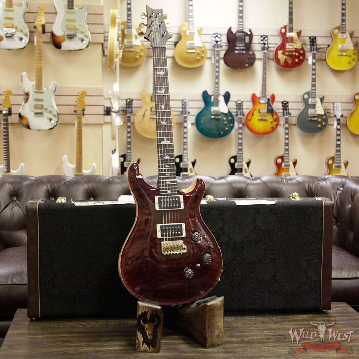 PRS Wood Library 10 Top Custom 24 Piezo Quilt Maple Top Flame Neck Brazilian Rosewood Fretboard Red Tiger - Image 11