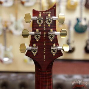 PRS Wood Library 10 Top Custom 24 Piezo Quilt Maple Top Flame Neck Brazilian Rosewood Fretboard Red Tiger - Image 13