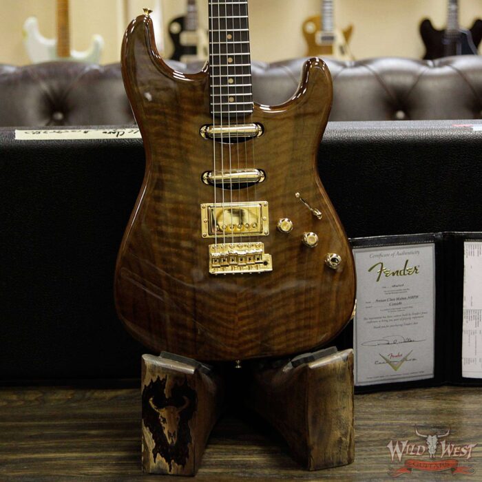 Fender Custom Shop Paul Waller Masterbuilt Artisan Claro Walnut Stratocaster HSS African Blackwood Board - Image 11