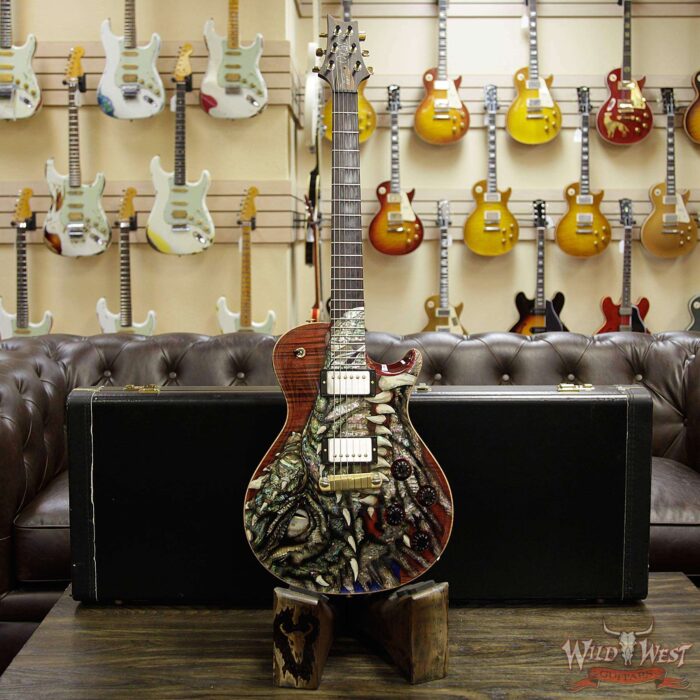 Paul Reed Smith PRS Singlecut Dragon 2002 #23 Brazilian Rosewood Neck and Board Black Cherry - Image 14