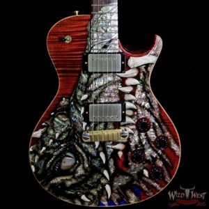 Paul Reed Smith PRS Singlecut Dragon 2002 #23 Brazilian Rosewood Neck and Board Black Cherry - Image 3
