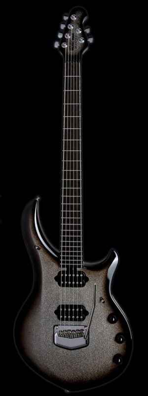 Ernie Ball Music Man BFR Limited Edition # 95 of 120 John Petrucci Signed Majesty Charred Silver Sparkle Burst