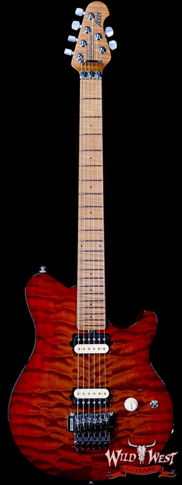 ギター MUSICMAN Axis ROASTED AMBER Quilt Ernie Ball Music Man Axis Roasted Amber Quilt