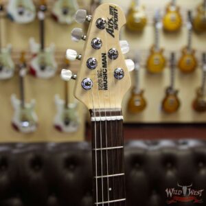 Ernie Ball Music Man Axis Super Sport Quilt Maple Top Birdseye Maple Neck Rosewood Board Balboa Blue Burst - Image 8