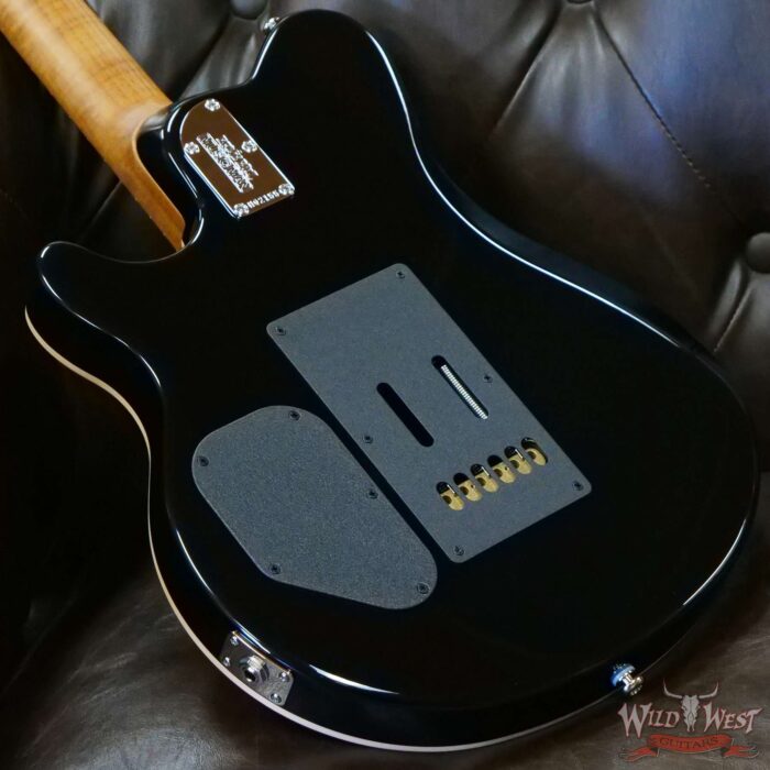 Ernie Ball Music Man Axis Super Sport Quilt Maple Top Yucatan Blue - Image 11