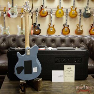 Ernie Ball Music Man BFR Limited #48 of 75 Axis Floyd Rose Birdseye Maple Neck Steel Blue - Image 12