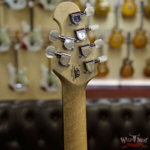 Ernie Ball Music Man BFR Limited #48 of 75 Axis Floyd Rose Birdseye Maple Neck Steel Blue - Image 7