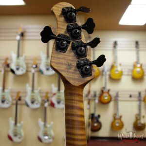 Ernie Ball Music Man BFR StingRay 5 HH Bass Quilt Maple Top Roasted Flame Maple Neck Translucent Orange #79 of 91 - Image 7