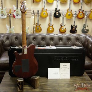 Ernie Ball Music Man BFR Limited Edition # 40 of 50 Quilt Top Axis Roasted Flame Maple Neck Predator Green Satin - Image 13