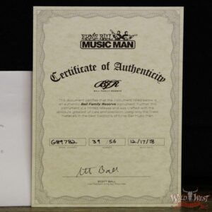 Ernie Ball Music Man BFR Limited Edition # 39 of 56 Cutlass HSS Roasted Flame Maple Neck Smoked Chrome - Image 12