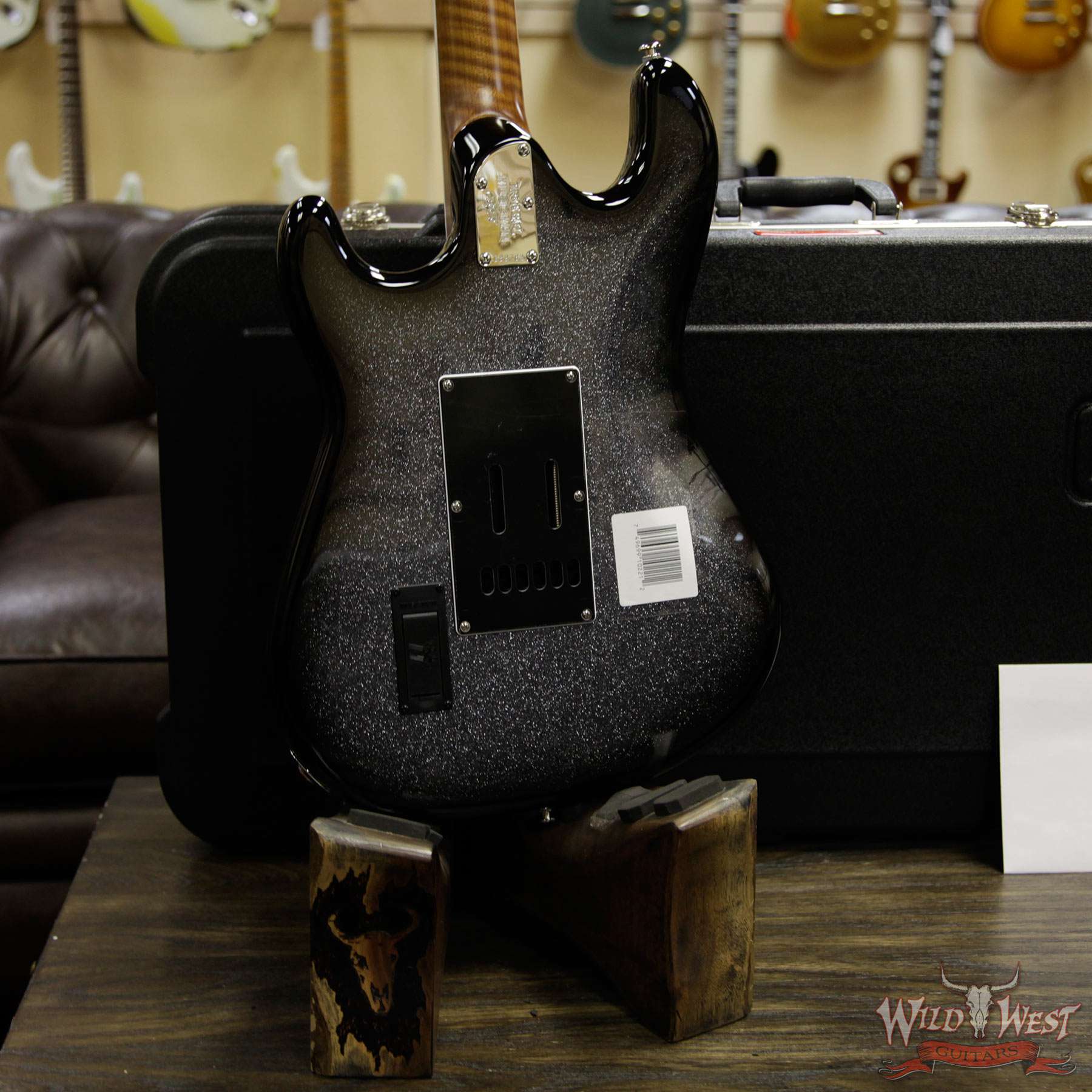 ebmm-cutlesshss-g89782-d4__wwg.jpg Ernie Ball Music Man BFR Limited Edition # 39 of 56 Cutlass HSS Roasted Flame Maple Neck Smoked Chrome - Image 11