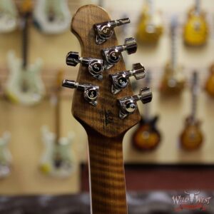 Ernie Ball Music Man BFR Limited Edition # 39 of 56 Cutlass HSS Roasted Flame Maple Neck Smoked Chrome - Image 10