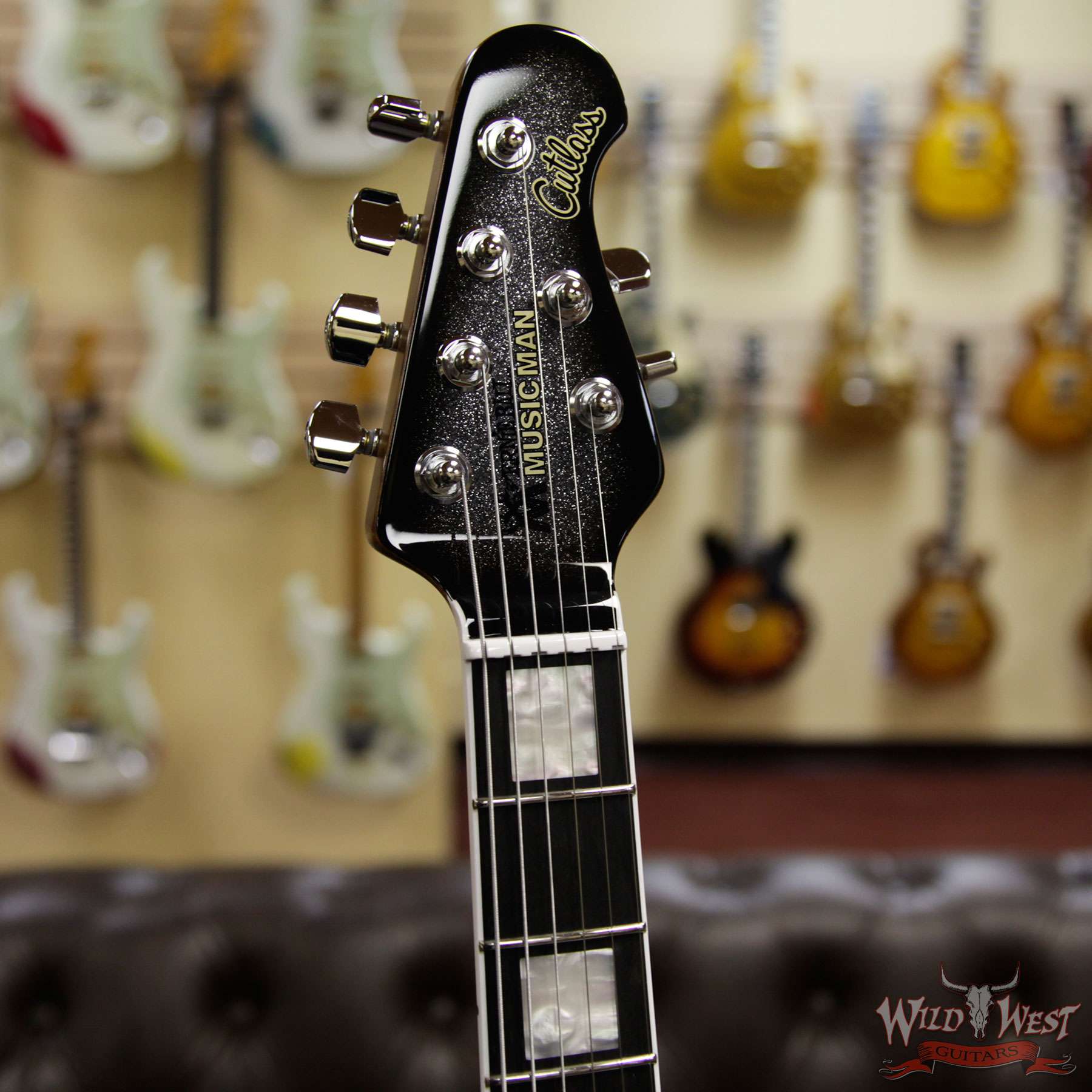 ebmm-cutlesshss-g89782-hf__wwg.jpg Ernie Ball Music Man BFR Limited Edition # 39 of 56 Cutlass HSS Roasted Flame Maple Neck Smoked Chrome - Image 7