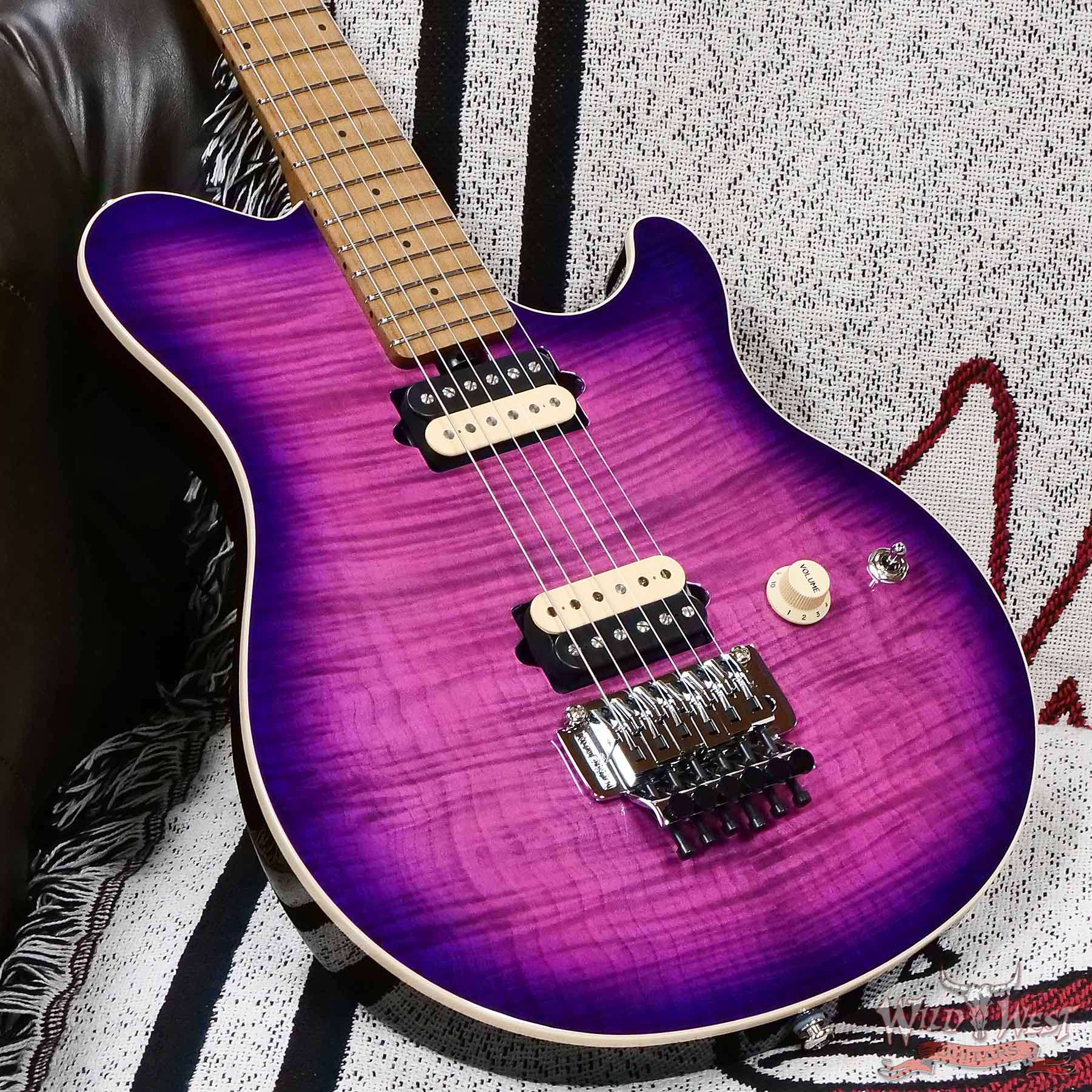 ebmm-h05933-d3__wwg.jpg Ernie Ball Music Man Axis Double Locking Tremolo DiMarzio HH Pickups Flame Maple Top Ollalieberry 7.10 LBS - Image 8