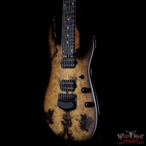 Ernie Ball Music Man Artist Series Jason Richardson 7-String Cutlass Natural Buckeye Burl Black Burst - Image 2