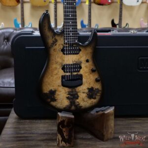 Ernie Ball Music Man Artist Series Jason Richardson 7-String Cutlass Natural Buckeye Burl Black Burst - Image 8