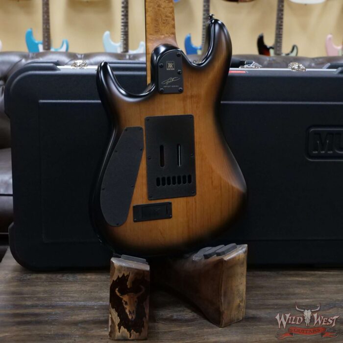 Ernie Ball Music Man Artist Series Jason Richardson 7-String Cutlass Natural Buckeye Burl Black Burst - Image 11