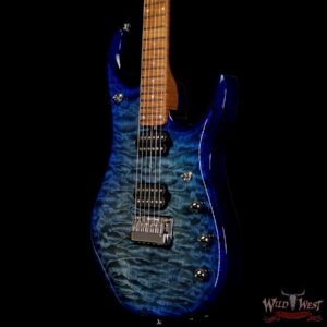 Ernie Ball Music Man John Petrucci JP-15 Piezo Quilt Maple Top Cerulean Paradise - Image 2