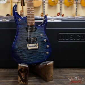 Ernie Ball Music Man John Petrucci JP-15 Piezo Quilt Maple Top Cerulean Paradise - Image 8