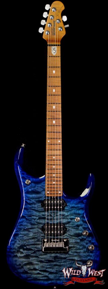 Ernie Ball Music Man John Petrucci JP-15 Piezo Quilt Maple Top Cerulean Paradise