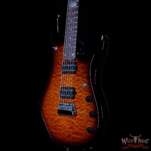 2009 Ernie Ball Music Man BFR JP-6 Baritone Quilt Maple Top Tobacco Sunburst Owned by John Petrucci and Kevin Shirley - Image 2