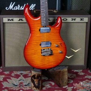 Ernie Ball Music Man Steve Lukather Luke III HH Flame Maple Top Roasted Birdseye Maple Neck Cherry Burst - Image 8
